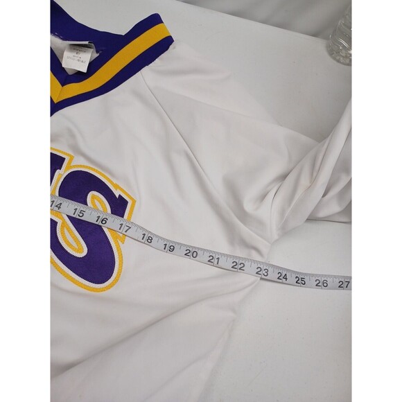 Vtg Varsity Spirit Cheerleader Pullover Jacket BHS Purple White Yellow M - Picture 6 of 11